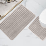 2 Piece Ribbed Bath Mat Set by OLIVIA ROCCO