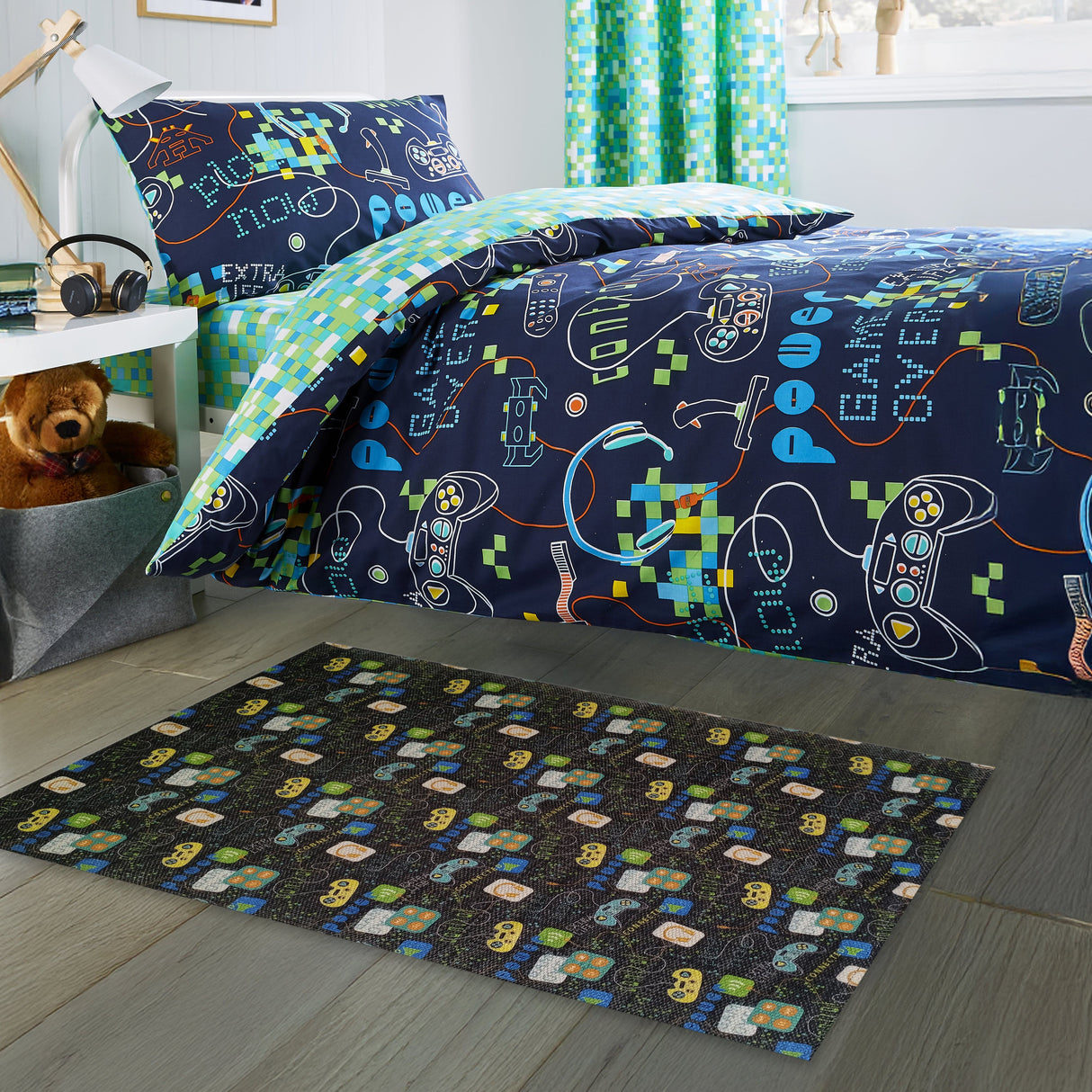 Gamer Printed Floor Rug by OLIVIA ROCCO - 60 x 90cm