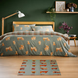 OLIVIA ROCCO Animal Printed Highland Cow Non-Slip Floor Rug - 60 x 90cm