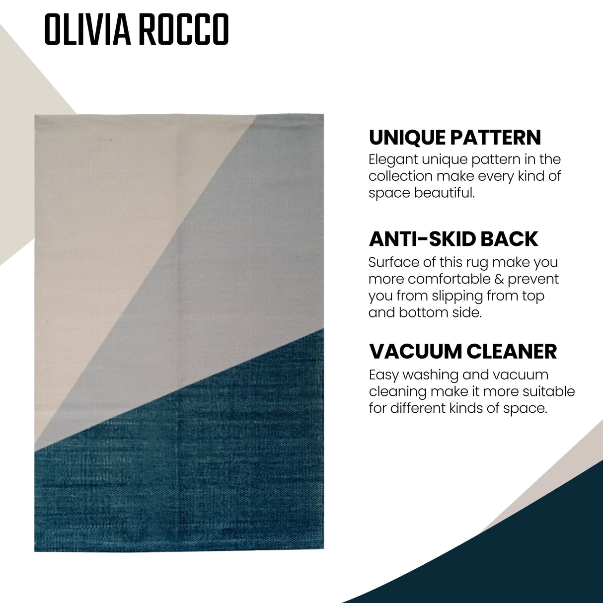 Printed Rug Oslo Design Floor Rug by OLIVIA ROCCO