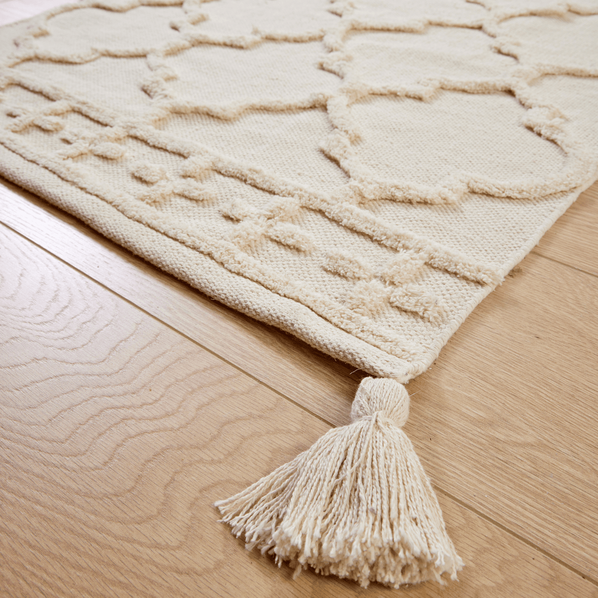 Marrakesh Hand Woven Cotton Rug by OLIVIA ROCCO