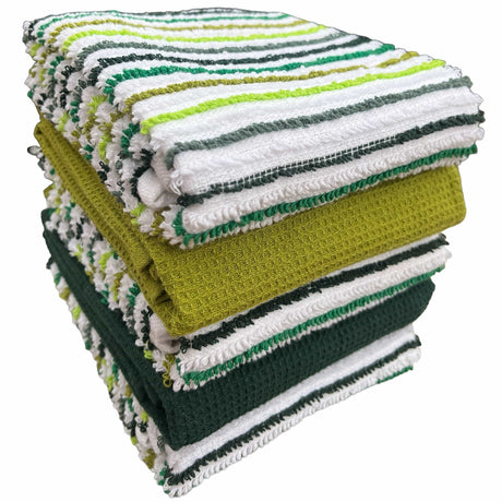 5 Pack Super Absorbent Cotton Kitchen Tea Towels by OLIVIA ROCCO - 45cm x 65cm