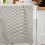 Pack of 5 Large Super Absorbent 100 Percent Cotton Tea Towels by OLIVIA ROCCO
