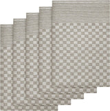 Pack of 5 Large Super Absorbent 100 Percent Cotton Tea Towels by OLIVIA ROCCO