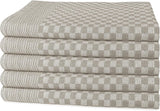 Pack of 5 Large Super Absorbent 100 Percent Cotton Tea Towels by OLIVIA ROCCO