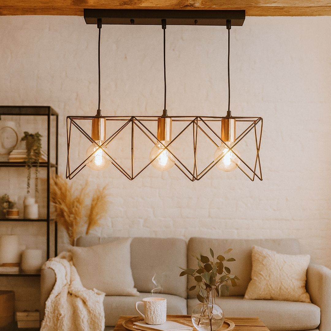 Pagazzi Olson 3 Light Black Ceiling Light