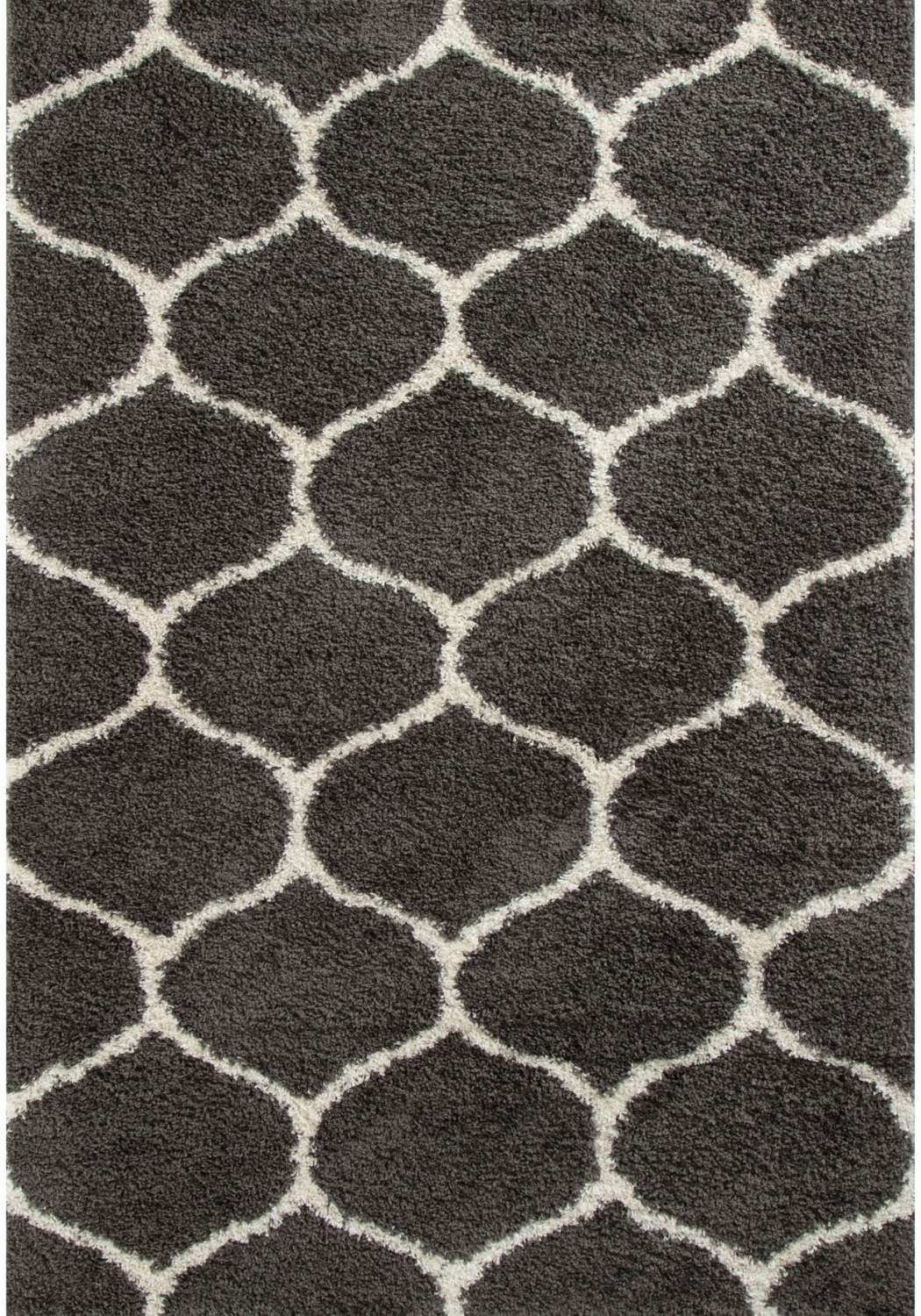 The Rugs - Moroccan Dark Grey Shaggy Rug | 640