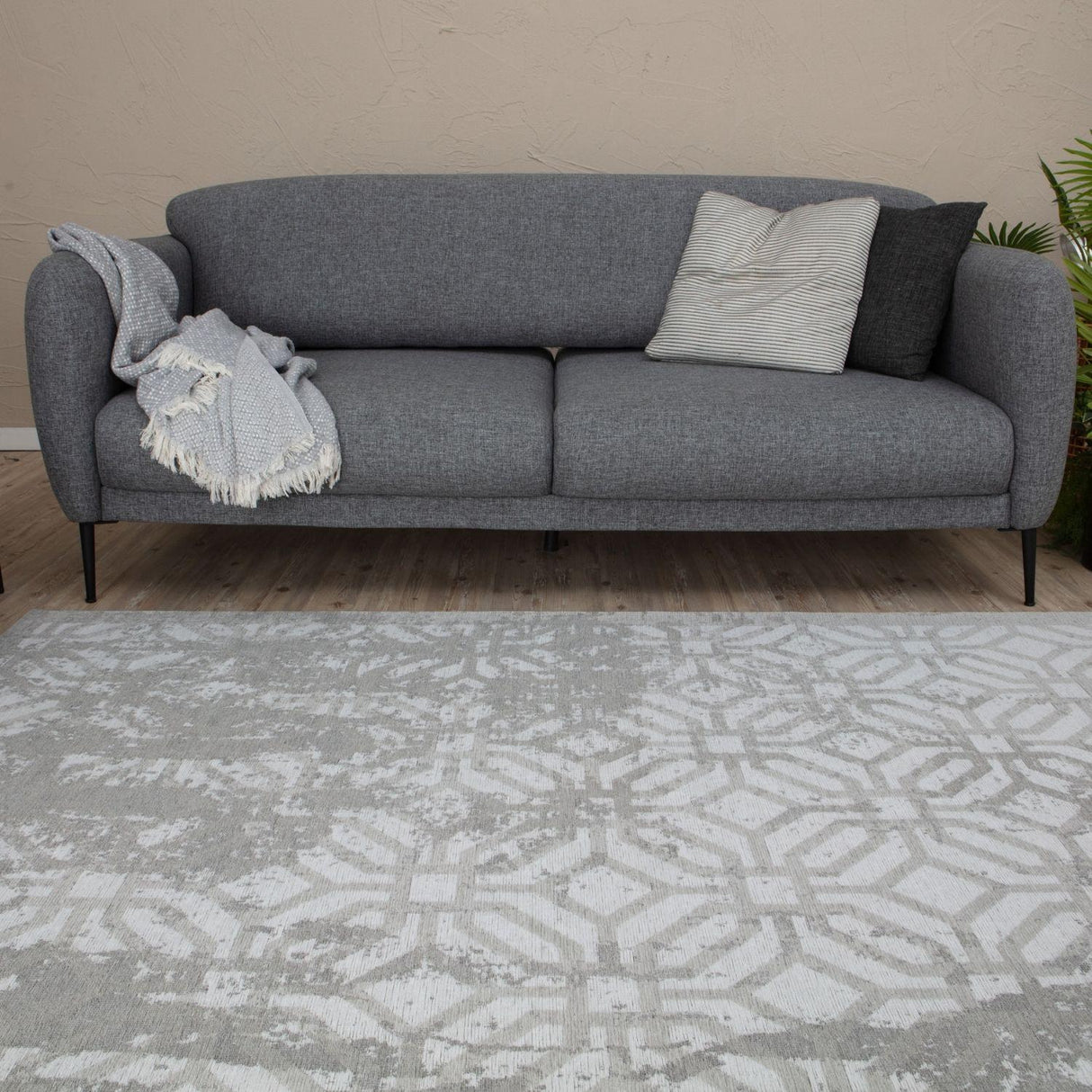 Washable Rug Carina Grey | 6932