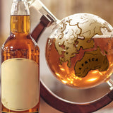 Jeray Bar Originale Gold Ship Globe Decanter, 750ml