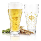 Final Touch Barley & Hops Brewhouse Glass, Set of 4, 591ml