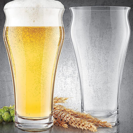 Final Touch Brewhouse Beer Glass, Set of 4, 591ml