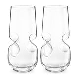 Final Touch Bubbles Seltzer Bubbly Beverage Glasses, Set Of 2, 500ml