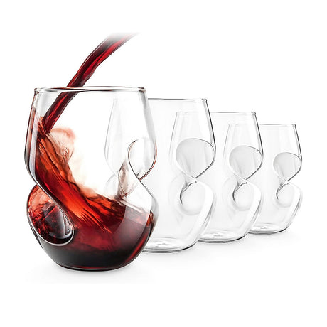 Final Touch Conundrum Red Wine Glasses, Pack of 4, 473ml