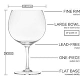 Final Touch Copa Cocktail Glass, 400ml