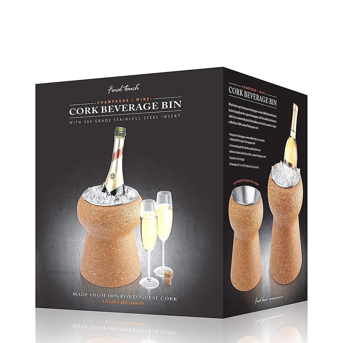 Final Touch Cork Wine Bucket, 1900ml