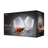 Final Touch Relax Cognac Glasses, Pack of 2, 600ml