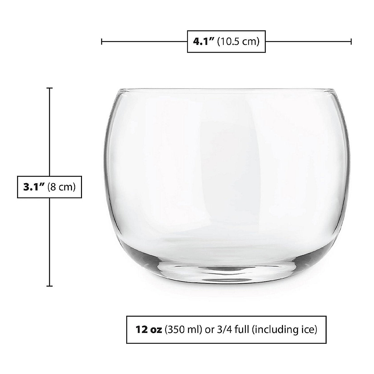 Final Touch Revolve Cocktail Glass, Set of 2, 500ml