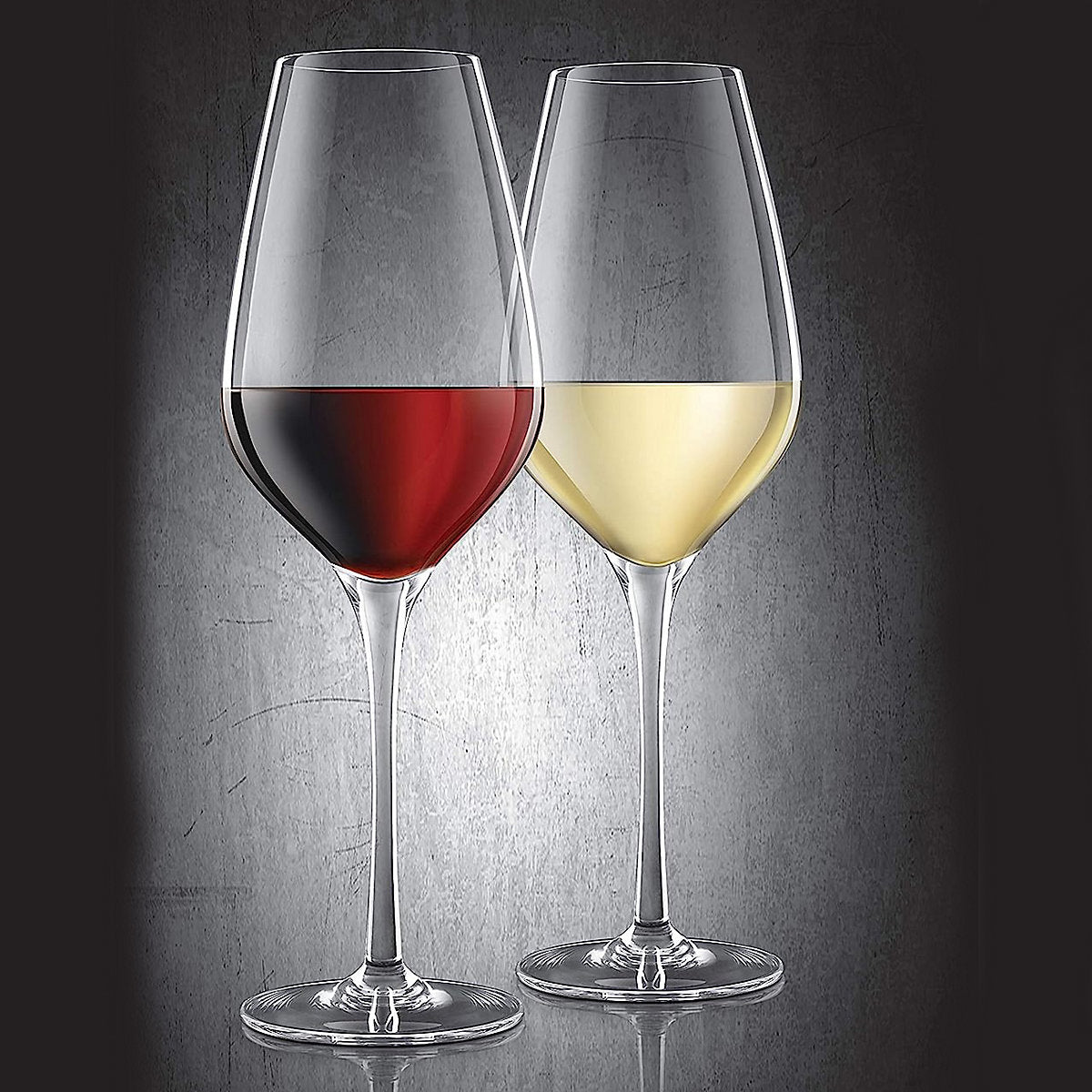 Final Touch Everyday Lead Free Crystal Wine Glasses, Pack of 6, 620ml