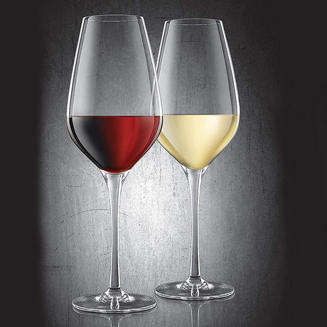 Final Touch Everyday Lead Free Crystal Wine Glasses, Pack of 6, 620ml
