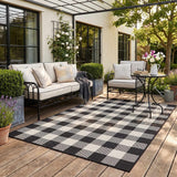 Ecology Outdoor Rug Black 700BL | Weather‑Resistant Patio Rug