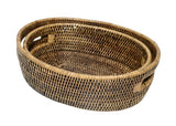 Casa by Josephine Jenno Oval Rattan Basket - Brown