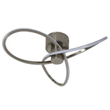 Pagazzi Reggie 3-Light LED Satin Nickel Ceiling Light