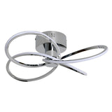 Pagazzi Reggie 4-Light Polished Chrome LED Semi-Flush Ceiling Light
