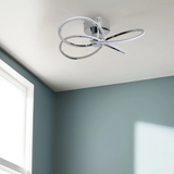 Pagazzi Reggie 4-Light Polished Chrome LED Semi-Flush Ceiling Light