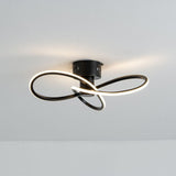 Pagazzi Reggie 3 Light Black LED Semi Flush Ceiling Light