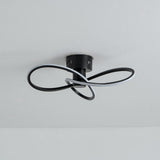 Pagazzi Reggie 3 Light Black LED Semi Flush Ceiling Light