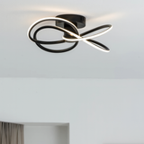 Pagazzi Reggie 4 Light Black LED Semi Flush Ceiling Light