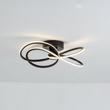 Pagazzi Reggie 4 Light Black LED Semi Flush Ceiling Light
