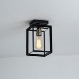 Pagazzi Sully Black Flush Ceiling Light