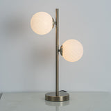 Pagazzi Lior 2 Light Antique Brass Glass Table Lamp