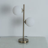 Pagazzi Lior 2 Light Antique Brass Glass Table Lamp