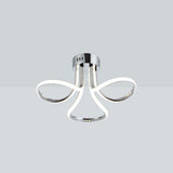 Pagazzi Yara 3 Light Chrome LED Semi Flush Ceiling Light