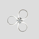 Pagazzi Yara 3 Light Chrome LED Semi Flush Ceiling Light