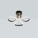 Pagazzi 3 Light Black LED Semi Flush Ceiling Light