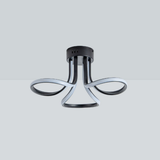 Pagazzi 3 Light Black LED Semi Flush Ceiling Light