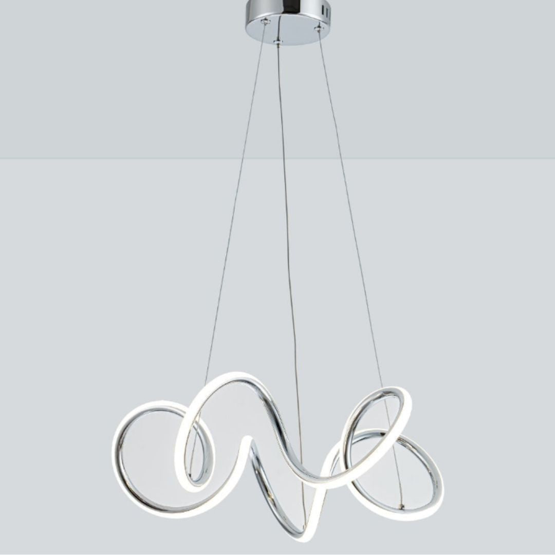 Pagazzi Aurielle Chrome LED Pendant Ceiling Light