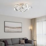 Pagazzi Fiona 5 Light Chrome LED Semi Flush Ceiling Light