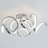 Pagazzi Fiona 5 Light Chrome LED Semi Flush Ceiling Light