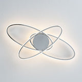 Pagazzi Astra 3 Light Chrome LED Semi Flush Ceiling Light