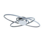 Pagazzi Astra 3 Light Chrome LED Semi Flush Ceiling Light