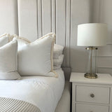 Pagazzi Adelia Antique Brass & Glass Table Lamp