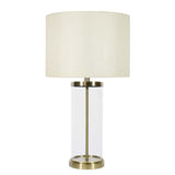 Pagazzi Adelia Antique Brass & Glass Table Lamp