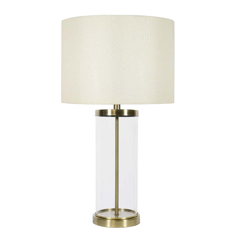 Pagazzi Adelia Antique Brass & Glass Table Lamp
