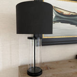 Pagazzi Adelia Black Glass Table Lamp