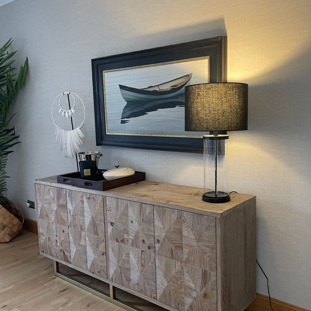 Pagazzi Adelia Black Glass Table Lamp