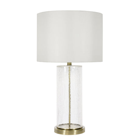 Pagazzi Adelia Crackle Glass & Gold Table Lamp